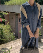 Denim Overfit Maxi Dress