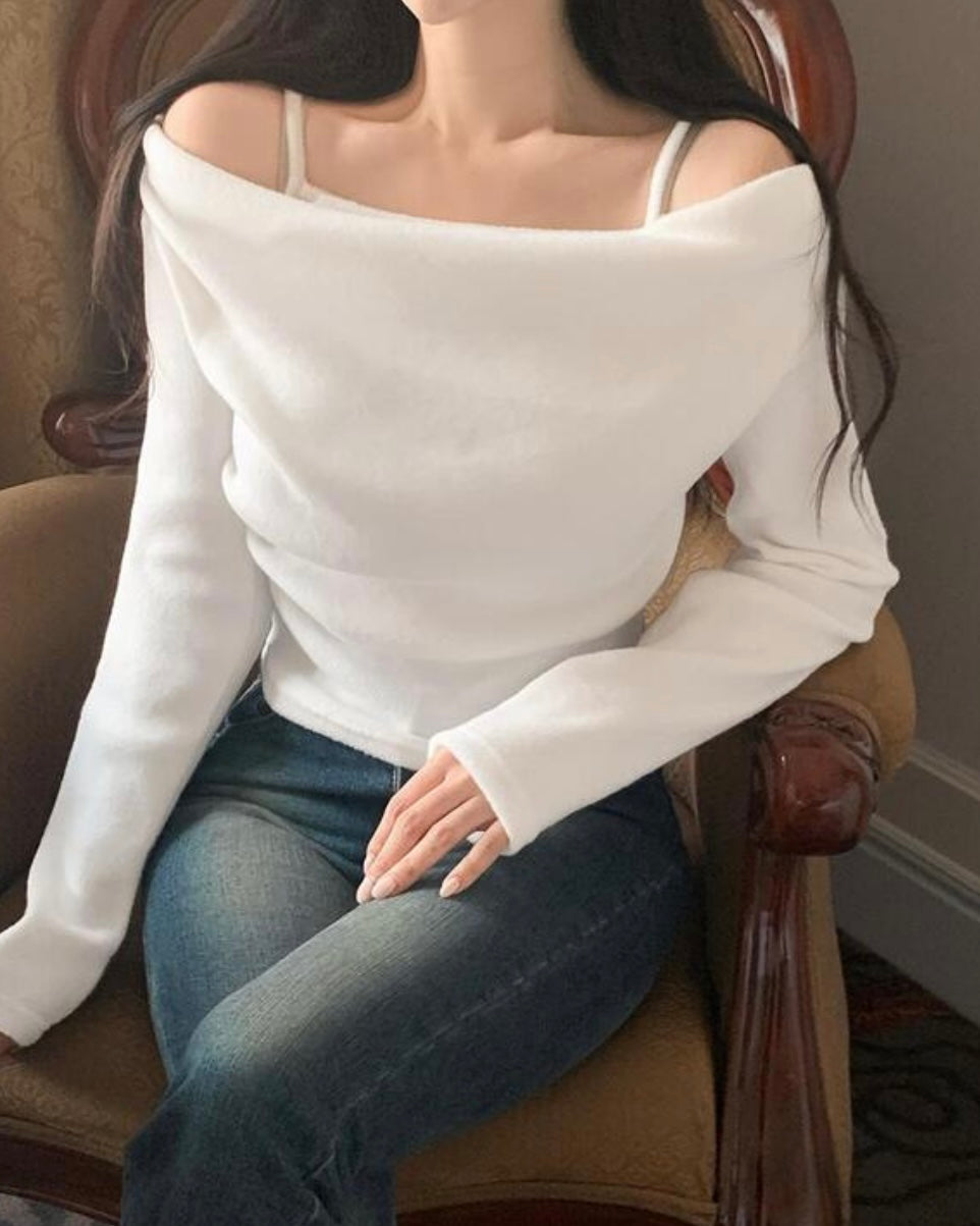 Stay-On Off-Shoulder Knit