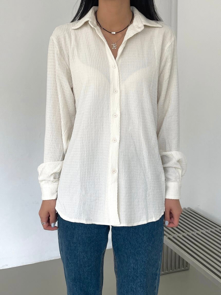 Wrinkle Loose-Fit Skirt