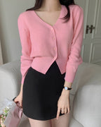 Cotton V-Neck Cardigan
