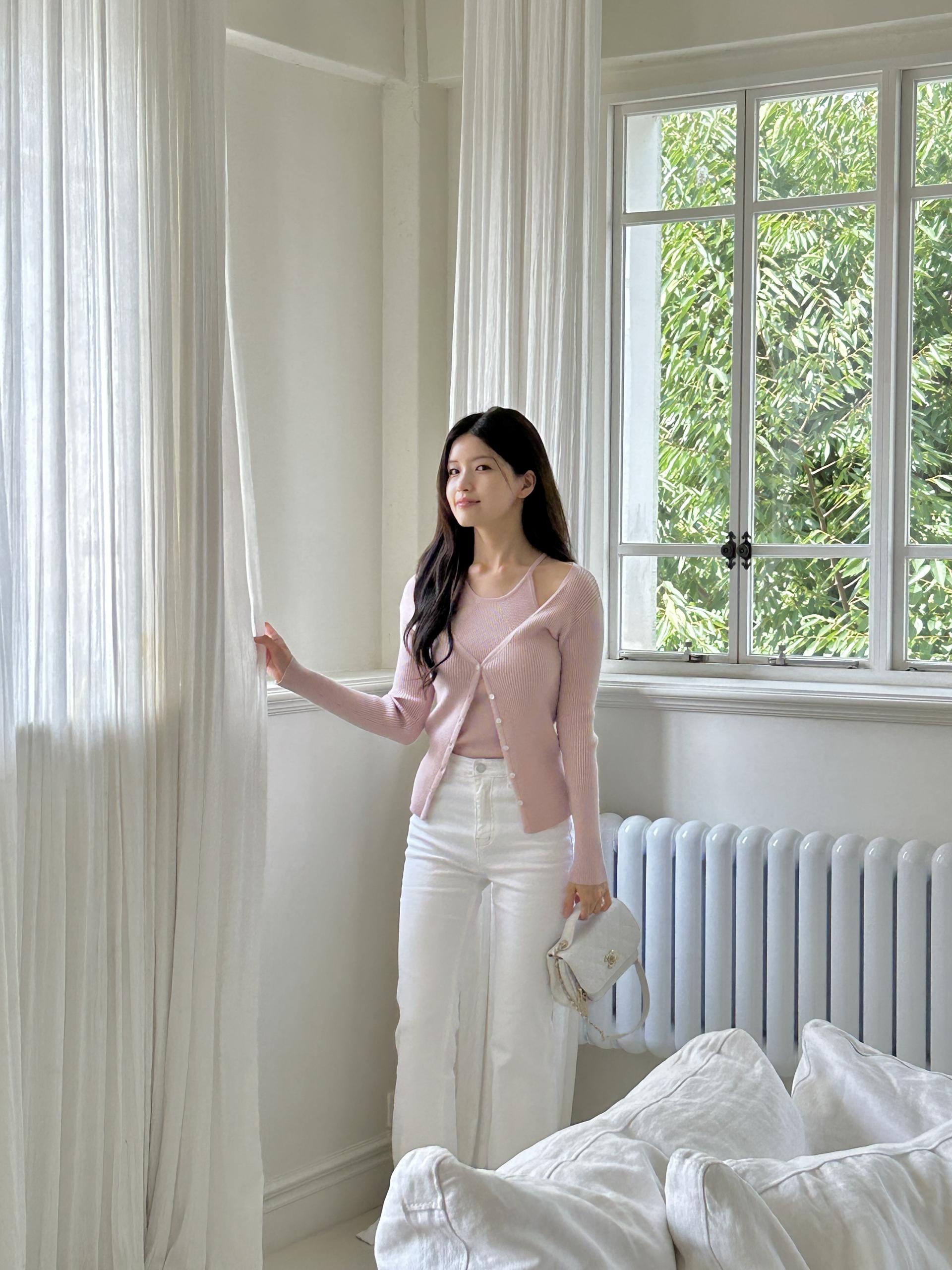 [ Pre-order ] Alisa Halter Sleeveless Cardigan Set