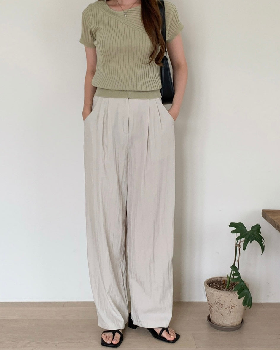 Summer Pin-Tuck Slacks