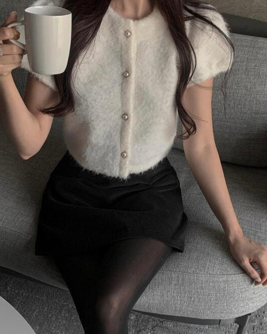 Snow Fur Blouse