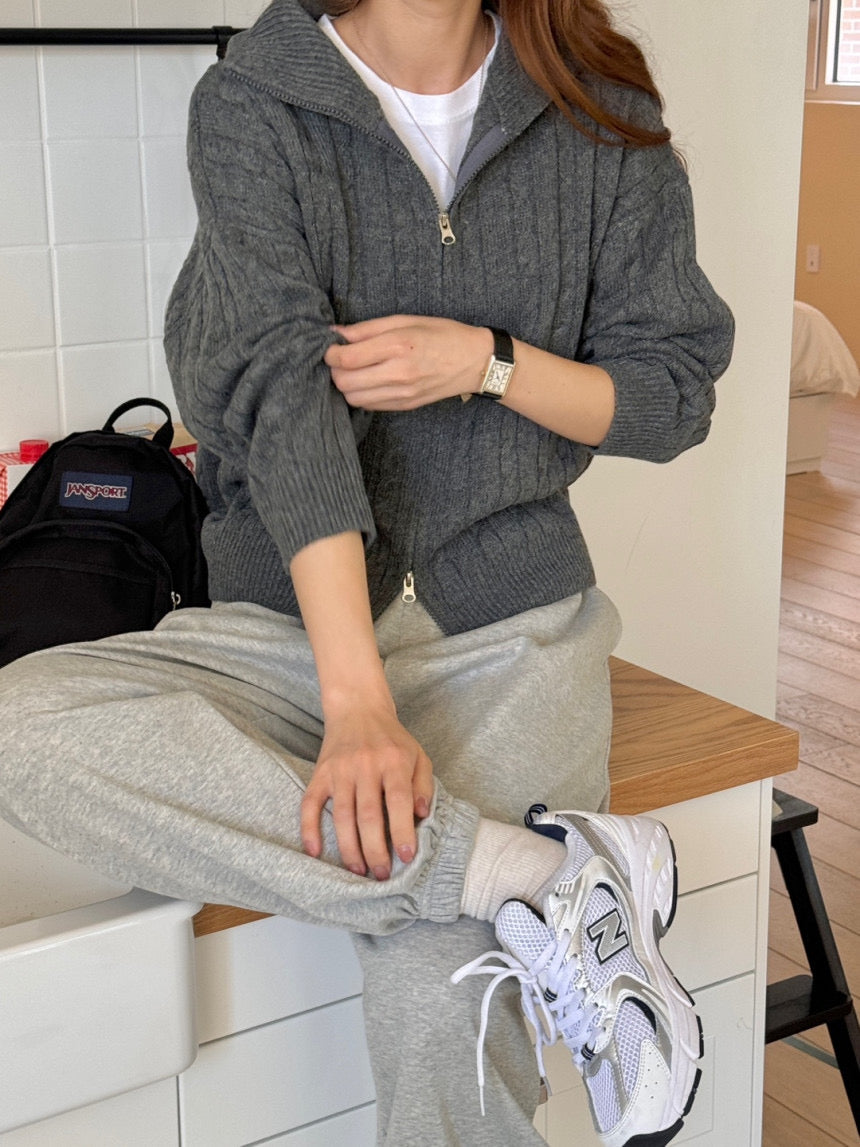 Pepper Knit Zip-Up