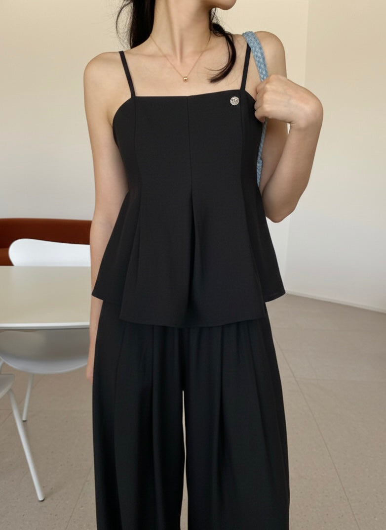 [ Sale Excluded ] Linen Pintuck Two-Piece Set