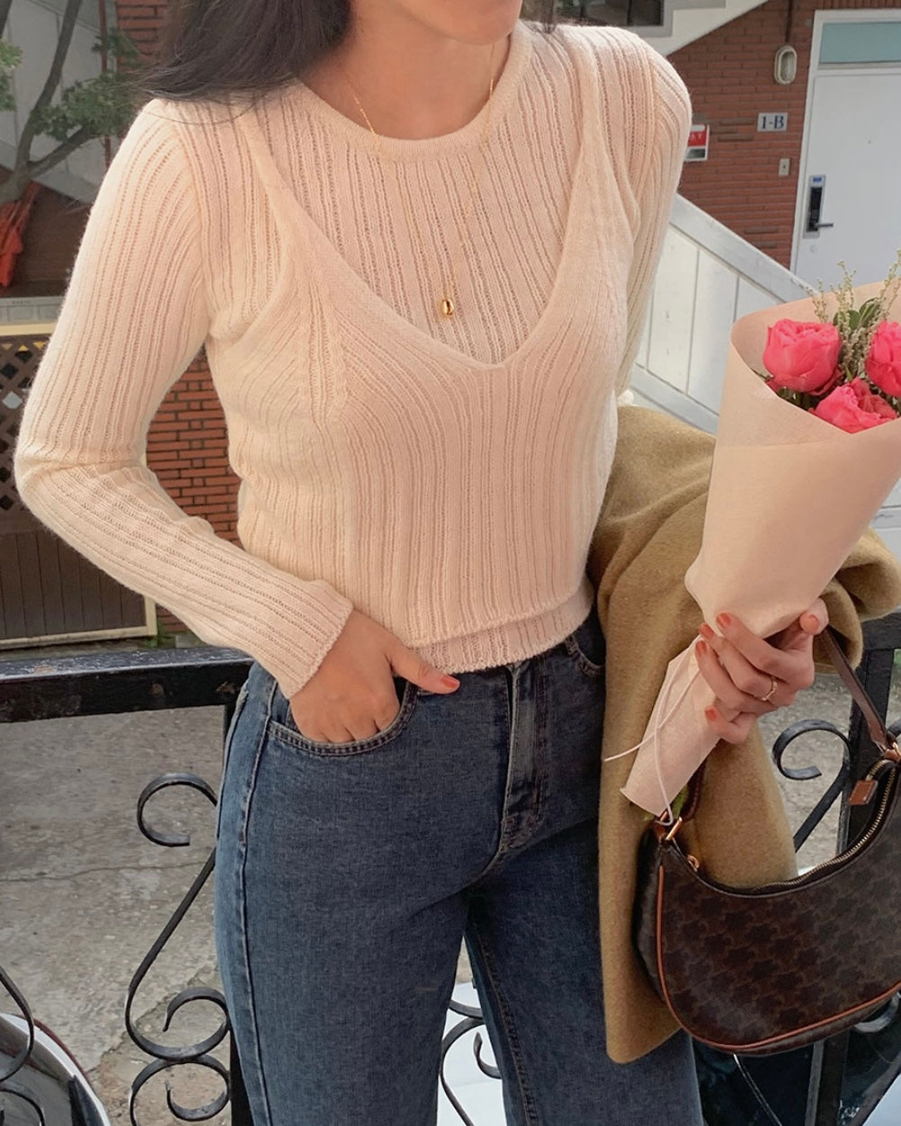 Tony Layered Knit Top