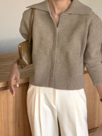 Onion Knit Zip-Up