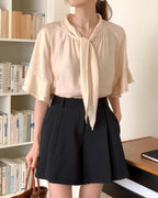 Pure Tie Blouse