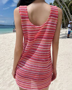 Rainbow Knit Cover-Up