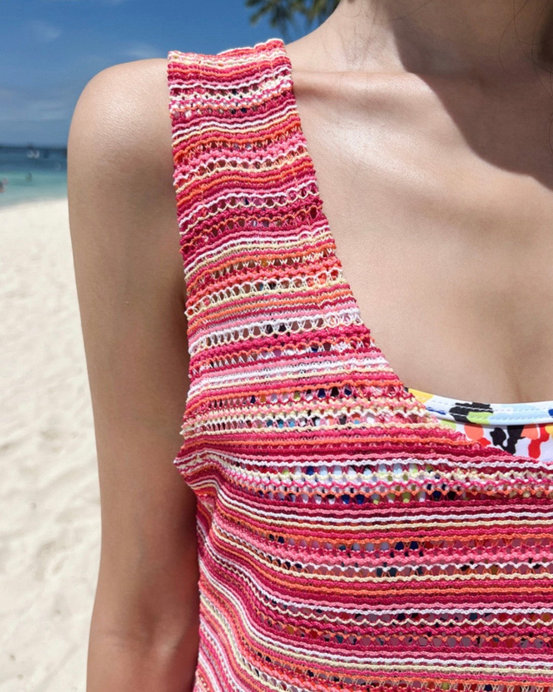 Rainbow Knit Cover-Up