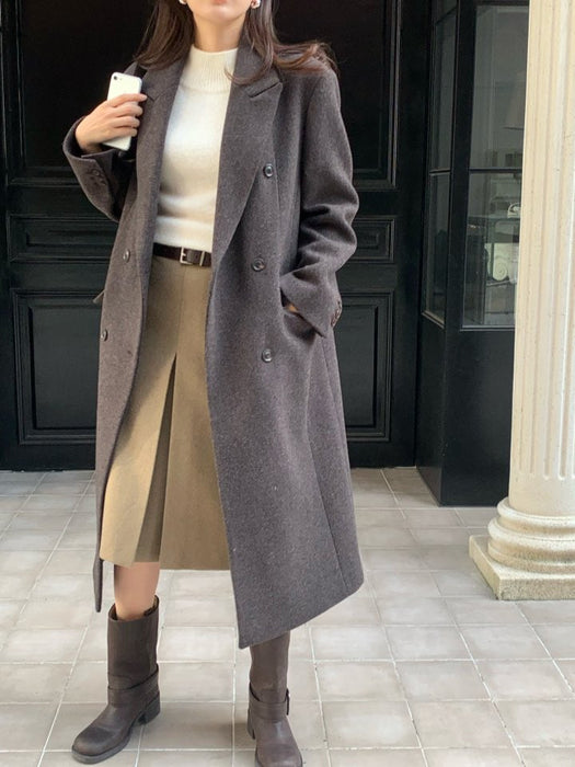 Premium Stanford Double 70% Wool Coat