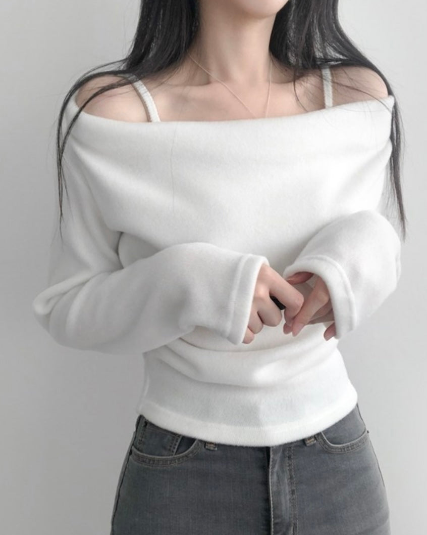 Stay-On Off-Shoulder Knit