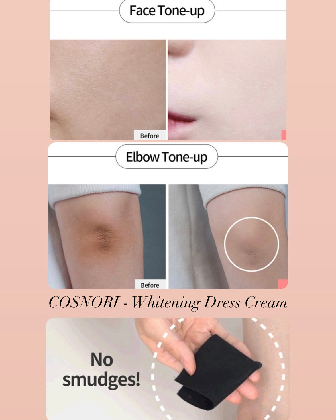 [ COSNORI ] Whitening Dress Cream 50ml