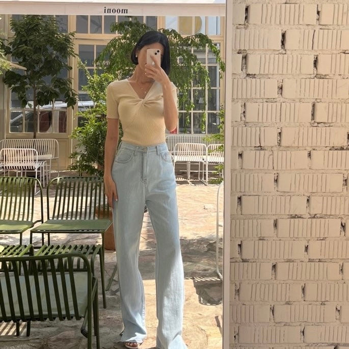 Twist Short Sleeves Knit