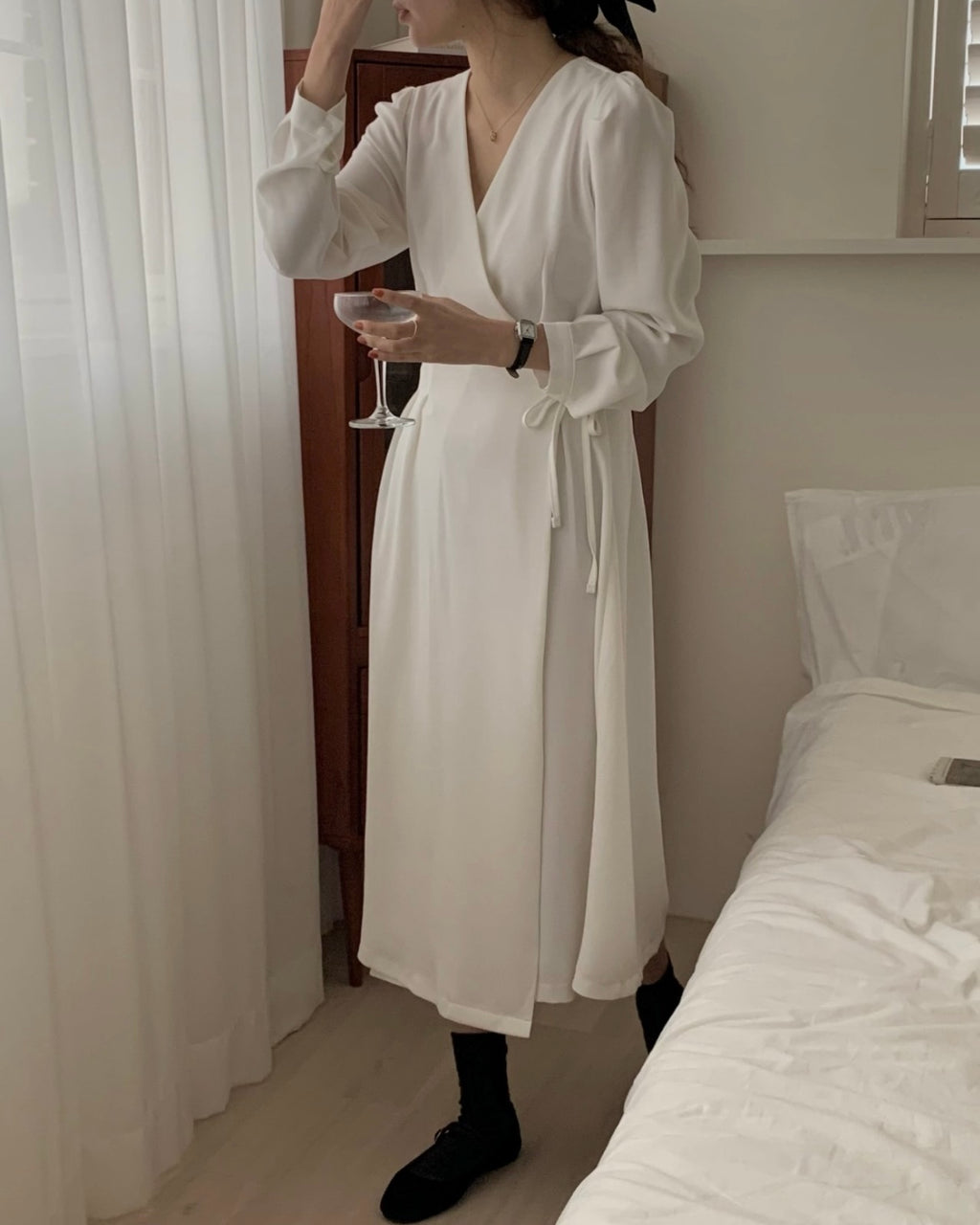 Sia Wrap Long Dress
