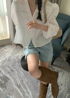 Margaux Lace Trim Blouse
