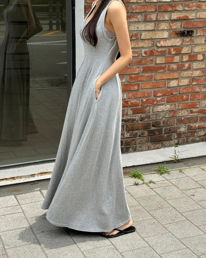 [ Sale Excluded ] Mui Pintuck Sleeveless Dress