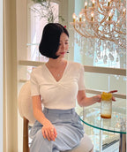 Twist Short Sleeves Knit