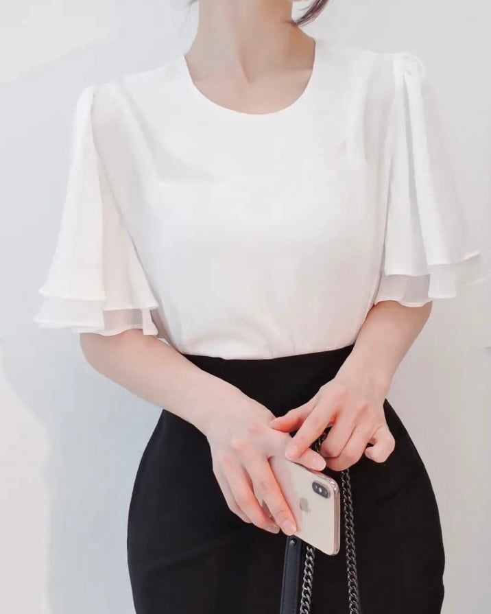 Wave Frill Blouse