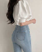 Puff Back-Zip Pullover