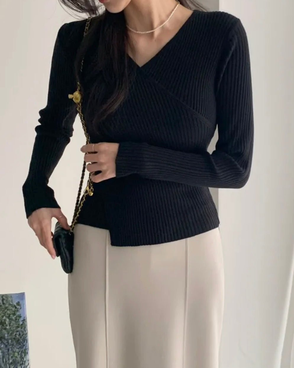 Reverie Wrap Knit Top