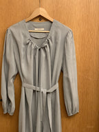 [ Pre-order ] Ribbon Shirring Long Dress