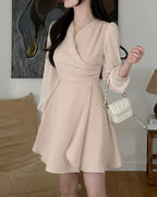[ Pre-order ] Chiffon Sleeve Wrap Dress