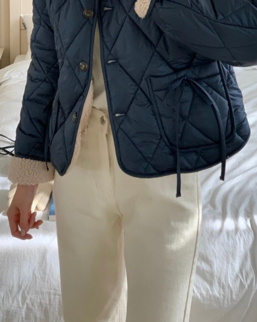 [S,M] Brushed Cream Jeans