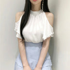 Frill Off-Shoulder Blouse