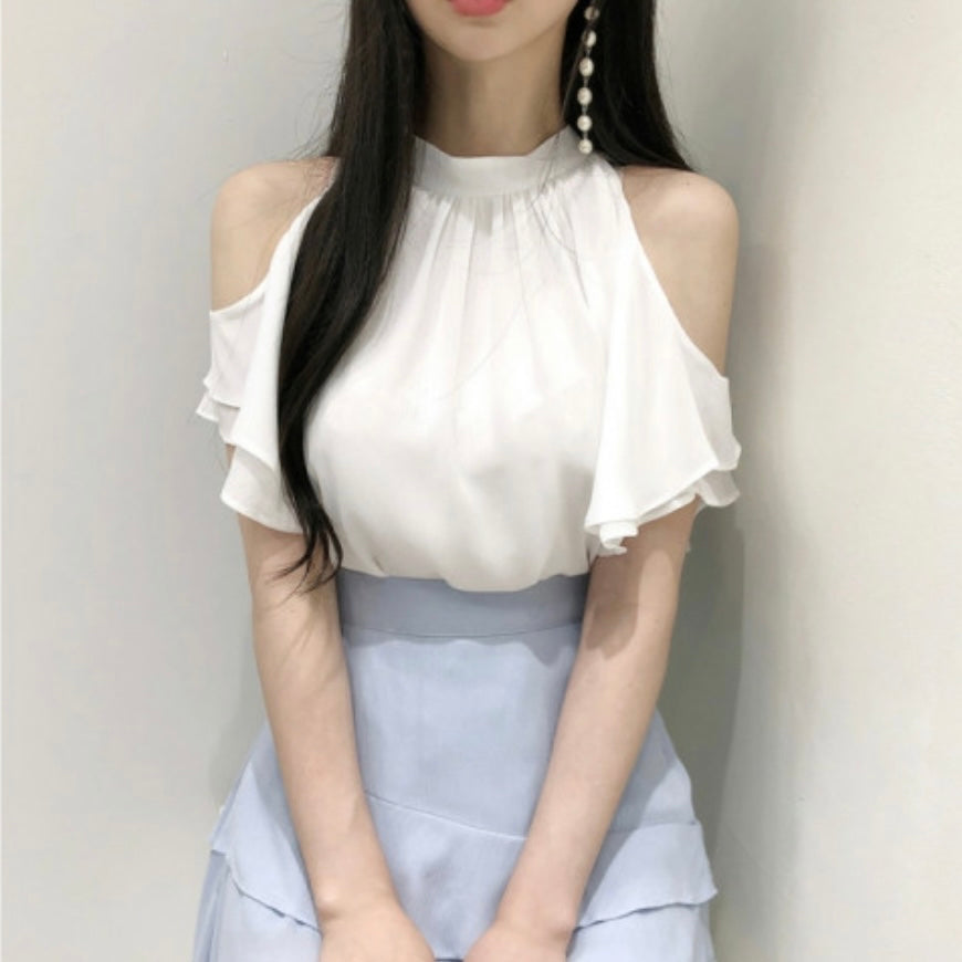 Frill Off-Shoulder Blouse