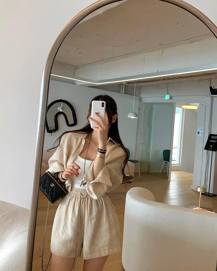 Simple Linen Two-Piece