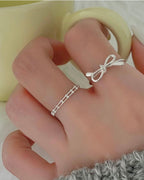 Ribbon Silver Ring