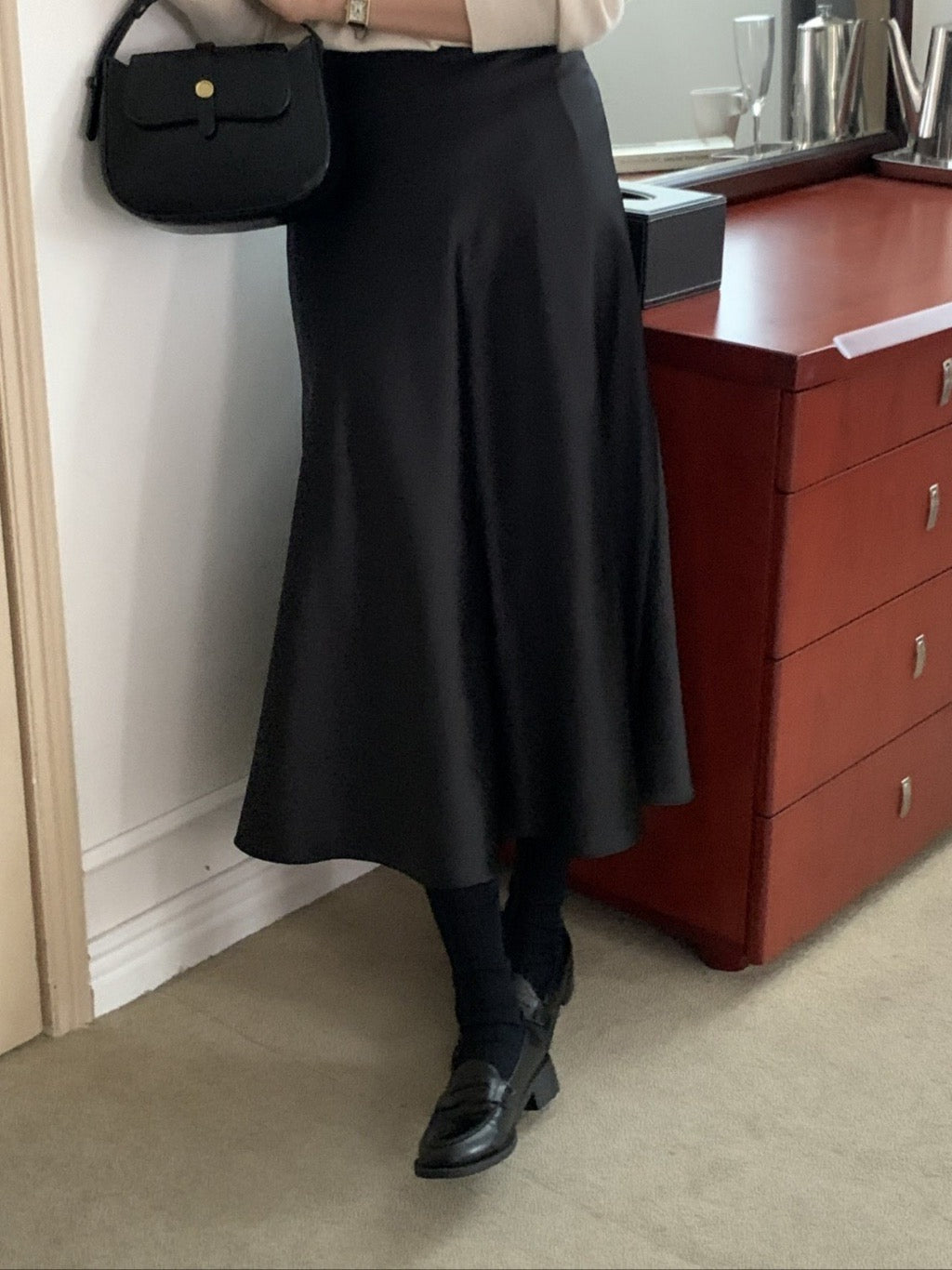 [S,M] Jian Satin Skirt