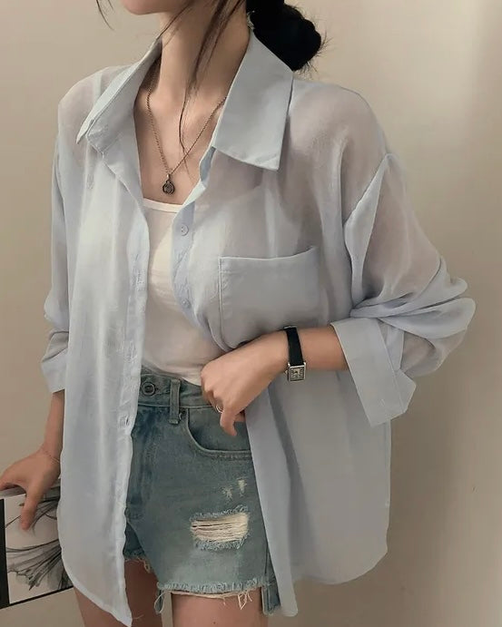 See-Through Overfit Shirt