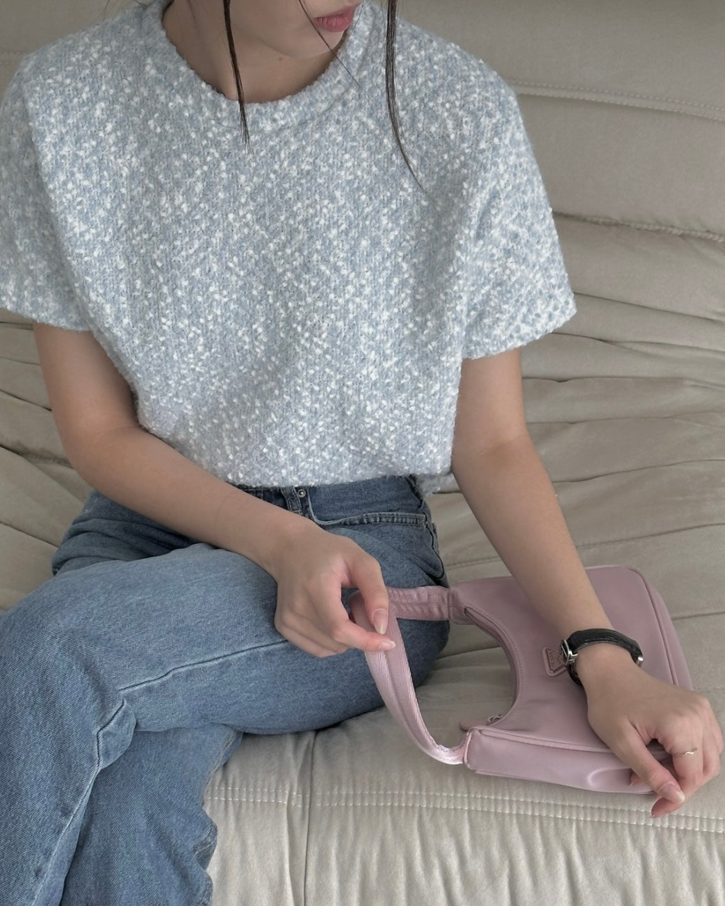 Cotton Candy Knit Short Sleeve