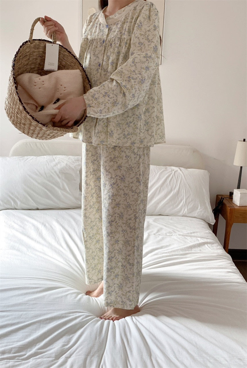 Lavender Cotton Pajamas & Hairband Set