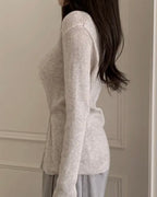 Bamboo Button Knit