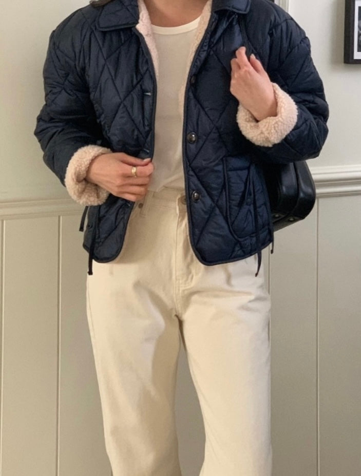 [S,M] Brushed Cream Jeans