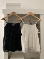 Ribbon Flare Cami Blouse