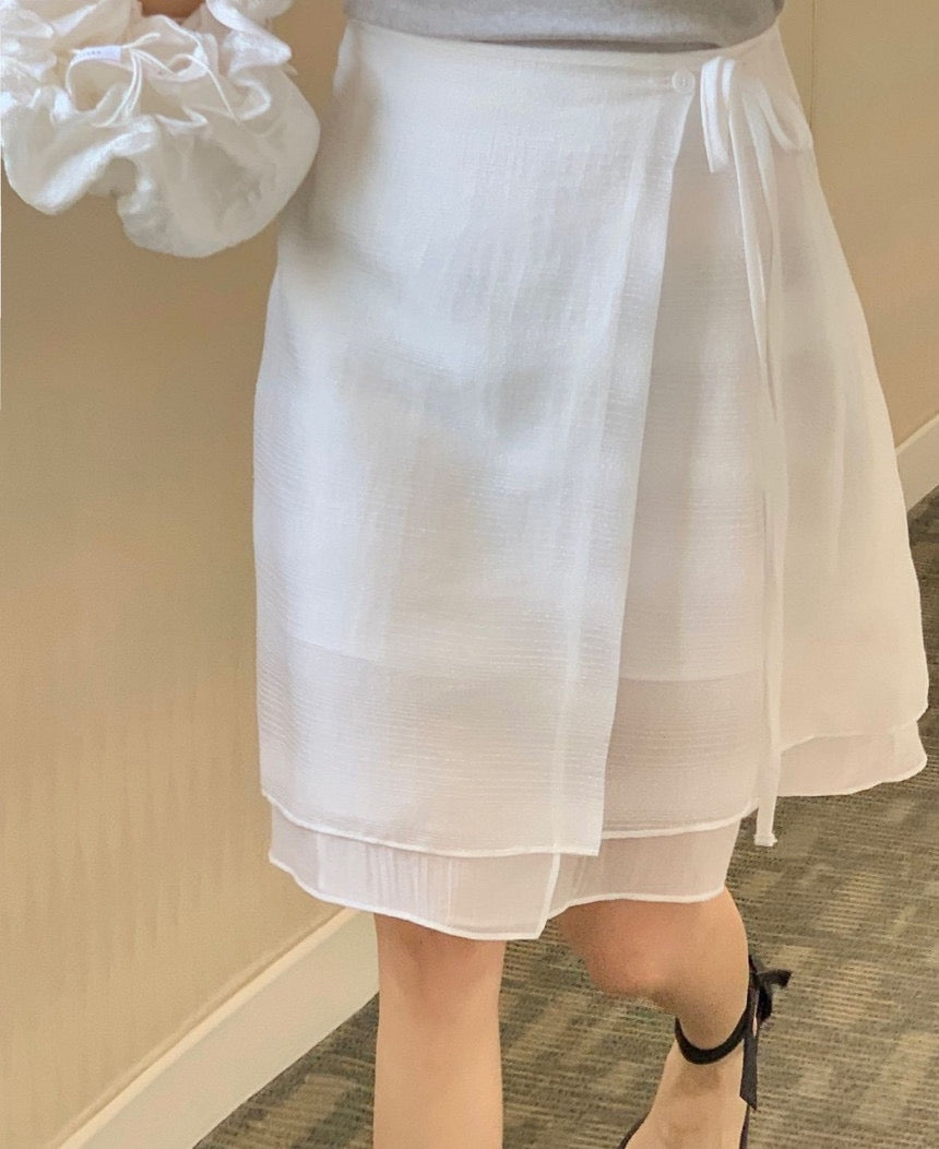 Stay Two Button Skirt