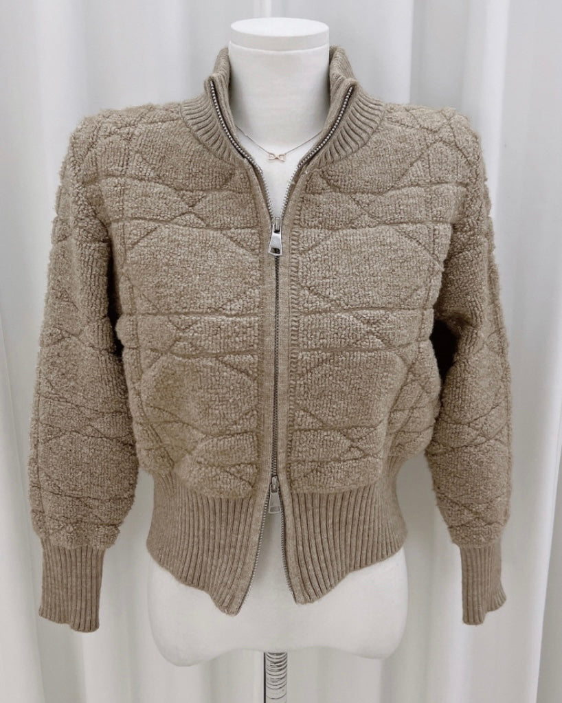 Link Knit Zip-Up
