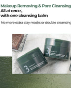 [ numbuzin ] No. 3 Pore & Makeup Cleansing Balm with Green Tea and Charcoal 85g
