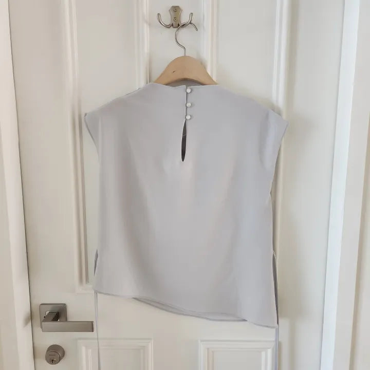 [ Sale Excluded ] Strap Drape Blouse