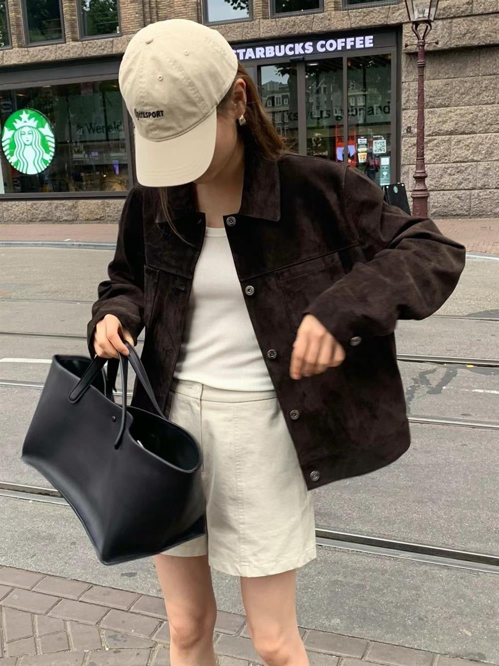 Brick Suede Jacket