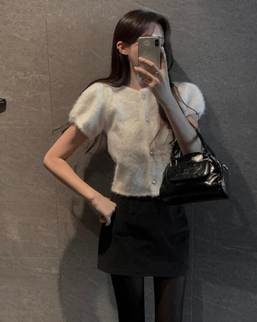 Snow Fur Blouse