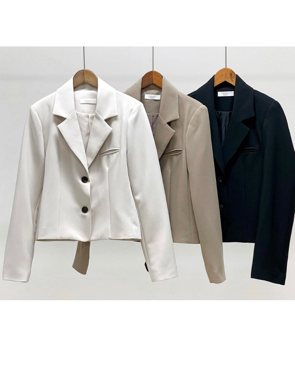 Two-Button Cropped Jacket