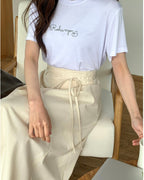 Cotton Ribbon String Skirt