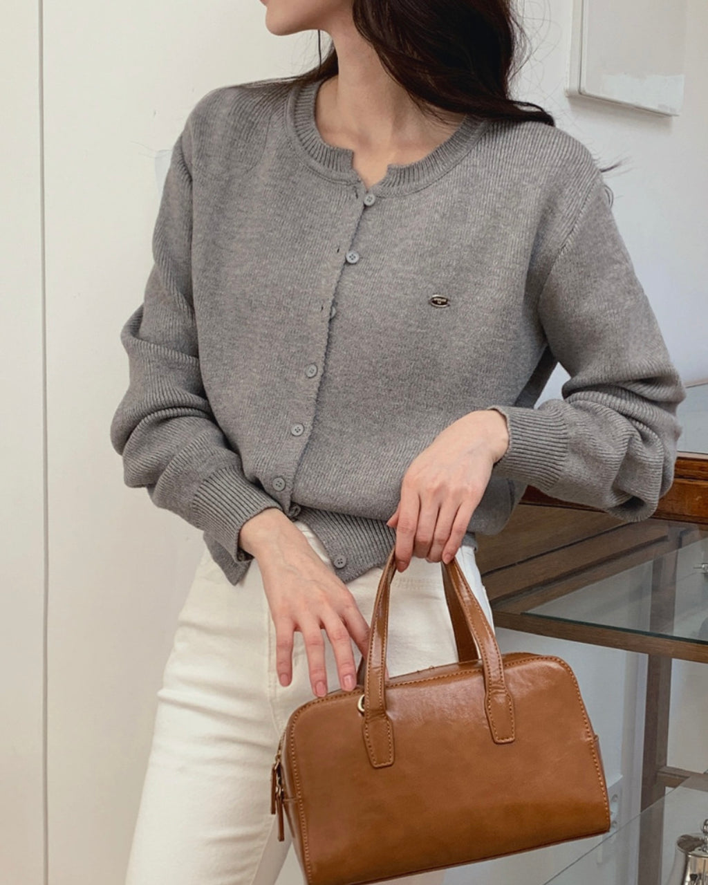 Daily Metal Charm Cardigan