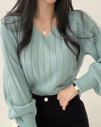 Balloon Sleeves Knit