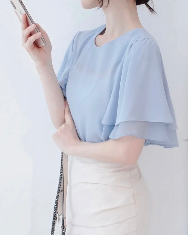 Wave Frill Blouse